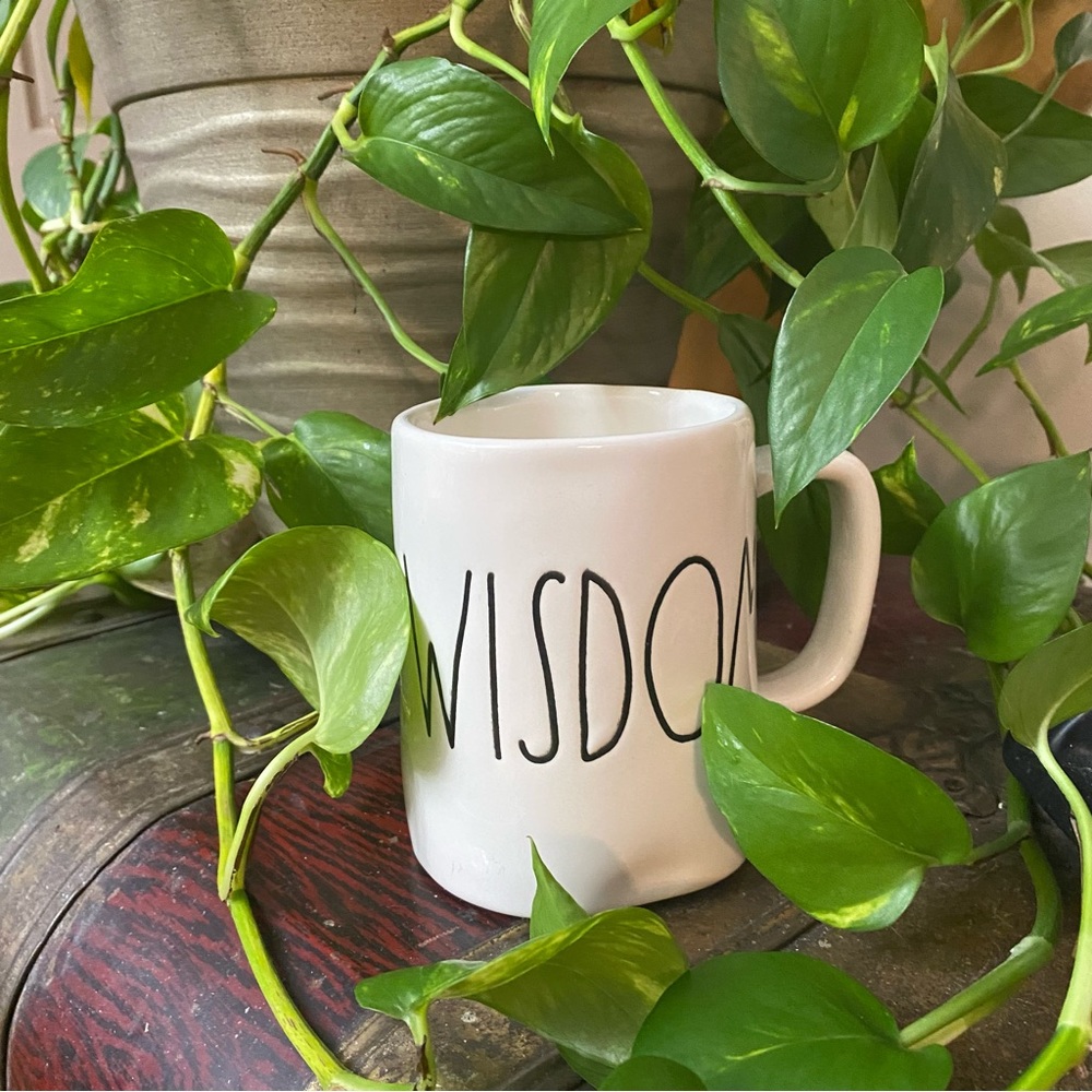 Rae Dunn by Magenta Coffee Mug WISDOM 16oz Ceramic
